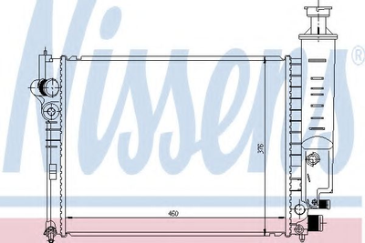 Радіатор охолодження PEUGEOT 405 вир-во Nissens Nissens (63465)