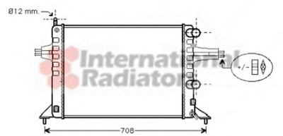 Радіатор ASTRA G 1.2 MT -AC 98-04 Van Wezel Van Wezel (37002257)