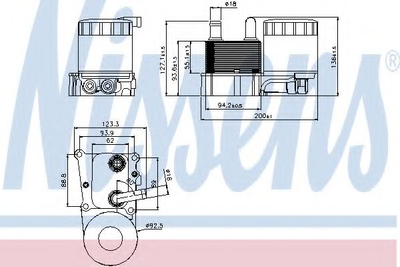 Радиатор масляный FORD TRANSIT CONNECT TC7 02- 1.8 TDCi пр-во Nissens Nissens (90696)