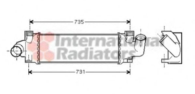 Интеркулер FOCUS2/FOC C-MAX TDCi 03- пр-во Van Wezel Van Wezel (18004366)