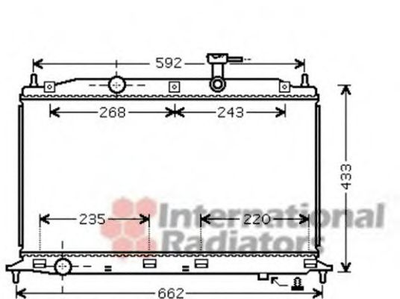 Радіатор охолодження ACCENT3/VERNA3 14/16 05- вир-во Van Wezel Van Wezel (82002188)