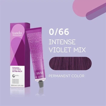 Стойкая крем-краска для волос Londa Professional Londacolor Permanent 0/66 микстон интенсивный фиолетовый 60 мл