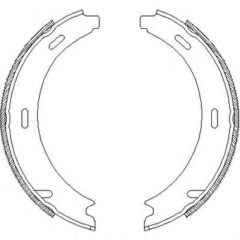 Колодка гальм. барабан. MB W124, W201, W202, W210 задн. вир-во Remsa Remsa (409301)
