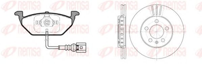 Комплект тормозной передний AUDI A3 96-SEAT TOLEDO 98-SKODA FABIA 99-,OCTAVIA пр-во REMSA Remsa (863310)