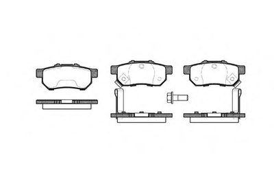 Колодка гальм. диск. HONDA CIVIC, JAZZ, 1.2I-2.0 16V 90.01-,08.07- задн. вир-во REMSA Remsa (023352)