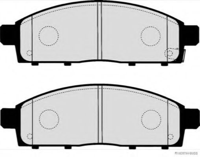 Колодки тормозные дисковые передние MITSUBISHI пр-во Jakoparts Herth+Buss Jakoparts (J3605065)