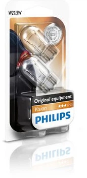 Лампа розжарювання W21/5W 12V W3x16q 2шт bliste VISION (вир-во Philips) Philips (12066B2)