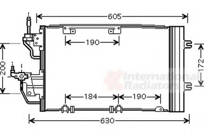 Радиатор кондиционера OPEL ASTRA H 04- пр-во Van Wezel Van Wezel (37005454)