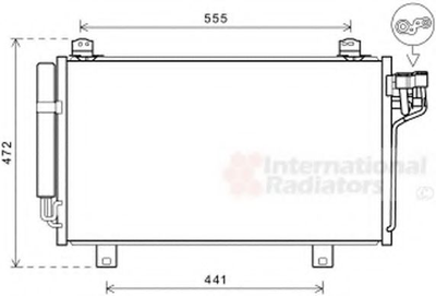 Радиатор кондиционера Mazda 3/6 13+ пр-во Van Wezel Van Wezel (27005260)