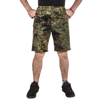 Шорты тактические камуфляжные мужские Brotherhood Camo Флектарн рип-стоп 48-50