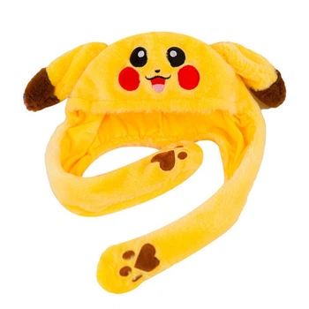 Светящаяся шапка с двигающимися ушами Pikachu Желтая (7373PKSHC10) TIN66