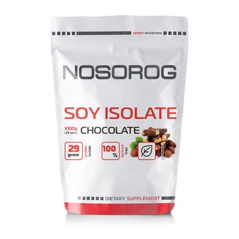Соєвий протеїн ізолят Носоріг / Nosorig Nutrition Soy Protein Isolate 1 kg шоколад