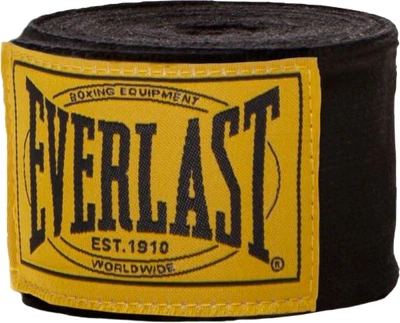 Бинты Everlast Hand Wraps 1910 Уни 180" (457.2 см) Черные (870920-70-8) (009283608248)