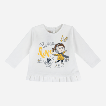 Дитяча футболка з довгими рукавами для дівчинки Chicco 09067373000000-030 86 см Біла (8059609104840)