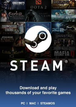 Код активації Steam Gift Card (Стім) на 40 USD US-регіон
