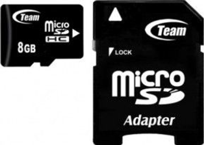 Карта пам`ятi MicroSDHC 8GB Class 4 Team + SD-adapter (TUSDH8GCL403)