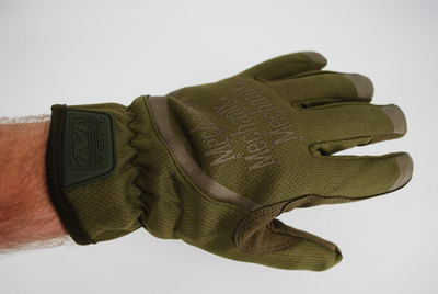 Перчатки тактические с пальцами Mechanix wear 9025_L_Olive