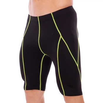 Шорты мужские компрессионные тайтсы Zelart 1502L размер L (46-48) Black-Green
