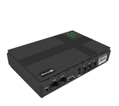 UPS бесперебойное питание для роутера/коммутатора/PON/POE VIA Energy 2.0, 5/9/12/15/24V, 36W, 10400mAh
