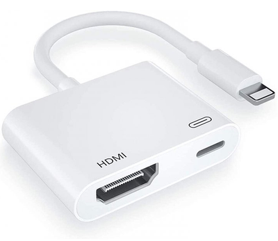 Переходник для iPhone на HDMI адаптер на iPad для телевизора кабель с iPhone to TV 1080P для проектора PAVLYSH (PA-36)