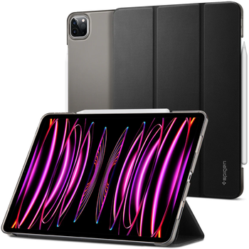 Чехол книжка Spigen Liquid Air Folio со складной крышкой для iPad 12.9 2020-2022 M1/M2, Black