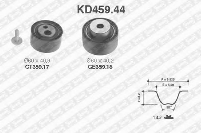 К-кт ГРМ 143Z Citroen Jumper,Boxer 01- NTN (KD45944)