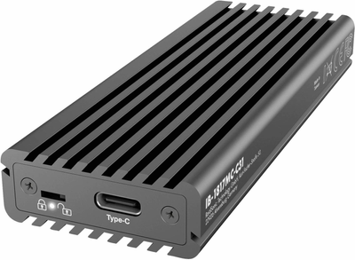 Zewnętrzna kieszeń Icy Box na M.2 SSD NVMe (PCIe)/SATA USB 3.1 Type-C (IB-1817MC-C31)