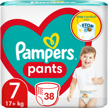 Підгузки-трусики Pampers Pants Розмір 7 (17+ кг) 38 шт (8006540069387)