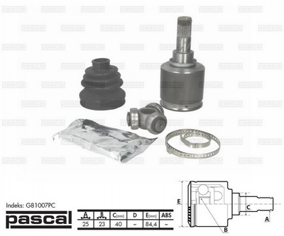 Шарнир приводного вала Pascal (G81007PC)