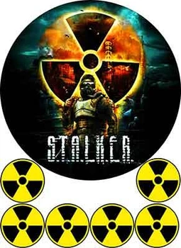 Сахарная съедобная картинка Сталкер (STALKER) А4 (k0147)