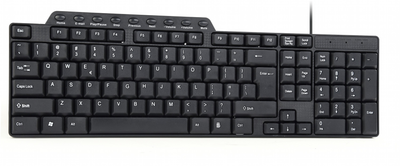 Клавіатура дротова Gembird KB-UM-104 USB Black (KB-UM-104)