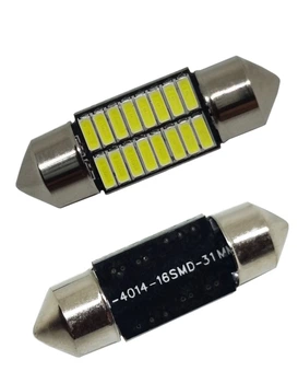 Светодиодная лампа C5W Festoon 16SMD 4014 12V 31мм Белый свет (31194)
