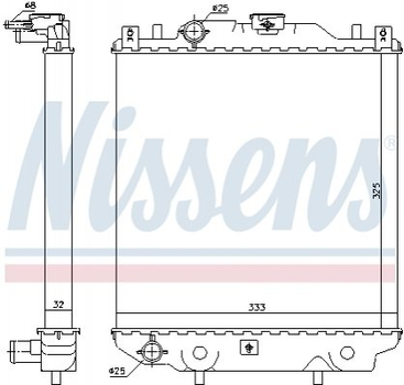 Радиатор Nissens (64174A)