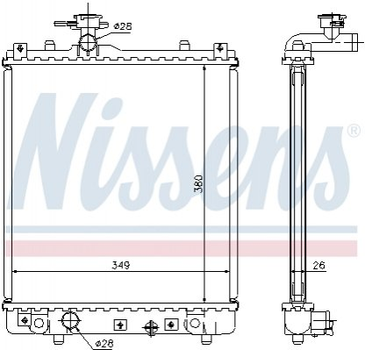 Радиатор Nissens (63014A)