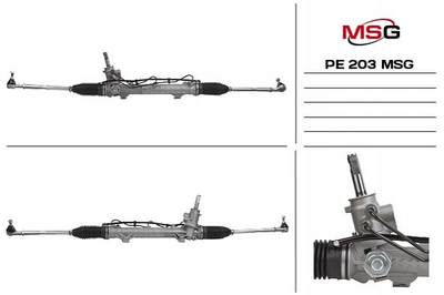 Рульова рейка з ГПК PEUGEOT 206 98-09 TRW MSG (PE203)