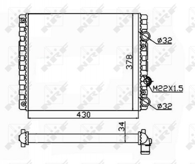 Радиатор NRF 509519 NRF (509519)