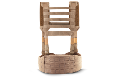 Ремінно плечова система базова U-WIN з лямками / розвантажувальна система РПС під балістичний пакет L Cordura 1000 Тан