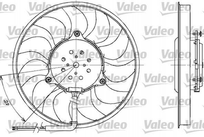 Вентилятор, охлаждение двигателя Valeo (698611)