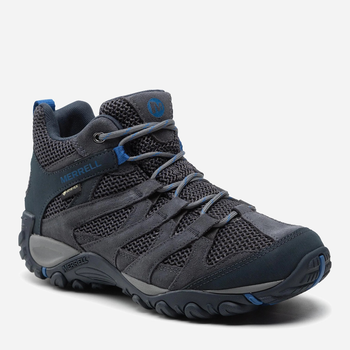 Buty trekkingowe męskie niskie gore tex Merrell Alverston Mid GTX M J033025 42 (8.5US) 26.5 cm Niebieskie (044211696782)