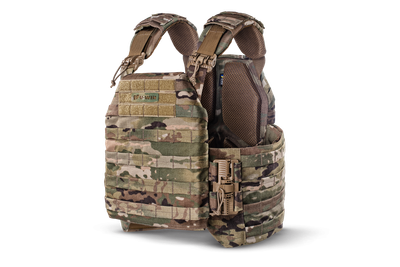 Plate Carrier U-WIN PRO зі швидким скиданням 260х330 з камербандами M під балістичні пакети Cordura 1000 Мультикам