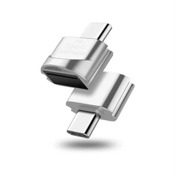 Картридер micro SD USB type C серебристый (0011246)