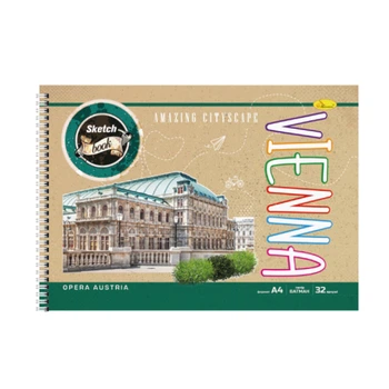 Скетчбук "Крафт"СБК-А4-32 А4, 32 листа Vienna Апельсин СБК-А4-32-1