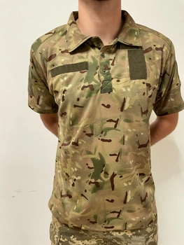 Военная тактическая футболка с коротким рукавом Поло 44 Мультикам