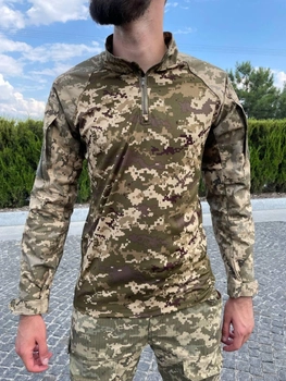 Військова тактична сорочка з довгим рукавом Убакс 48 Піксель