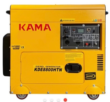 Дизельний генератор KAMA у кожусі (6.5 кВт) KDE8800HTN 1-фазний +Електростартер