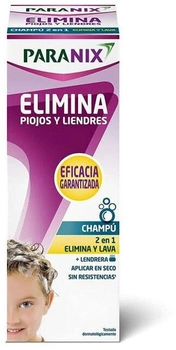 Szampon przeciw wszy i gnidy 2 w 1 Paranix Lice & Nits Eliminator Shampoo + Nit Comb 200 ml (8470002095588)