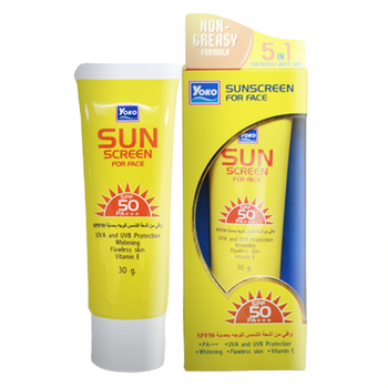 Солнцезащитный крем для лица Sunscreen For Face SPF 50 PA 30 мл Yoko (8853976004877)