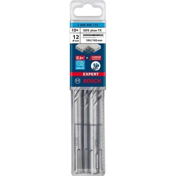 Ударный бур Bosch Expert SDS-plus-7X, 12x100x165 мм, 10 шт (2608900173)