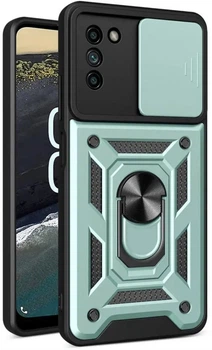 Чохол Camshield з кільцем-підставкою на Nokia G21 light green