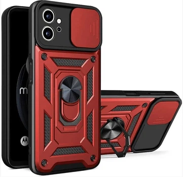 Чохол Camshield з кільцем-підставкою на Motorola G32 red